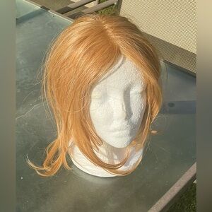 $350 Jon Renau Hair Topper Wig 12” Peach Tart Light Golden-red Blonde 27B
